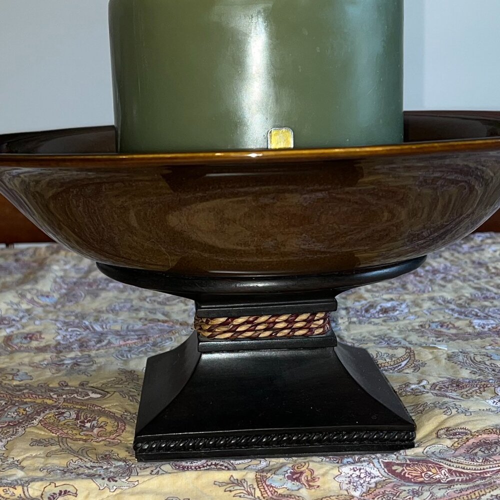 PartyLite Sahara Sands Pedestal Bowl